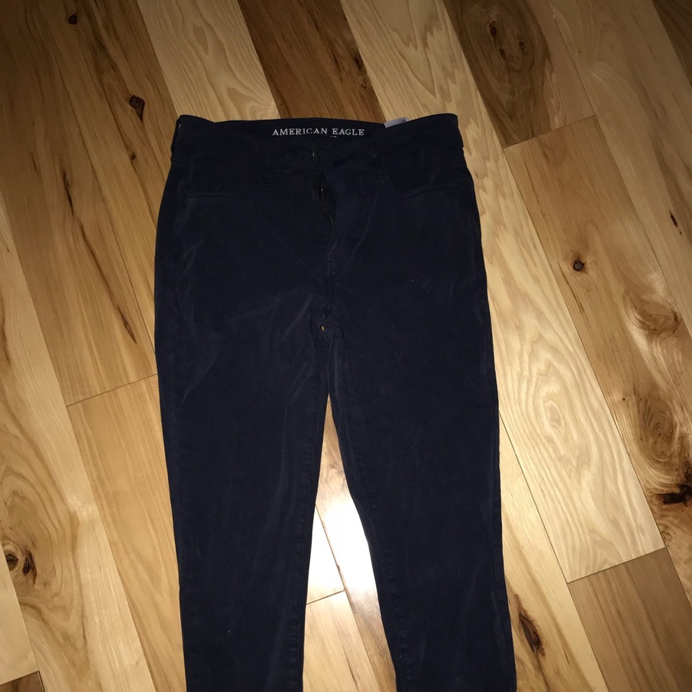 navy american eagle pants